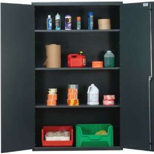 com Storage Cabinet, Gray 48 x 24 x 78, 3 Adjustable Shelves (NO BINS 