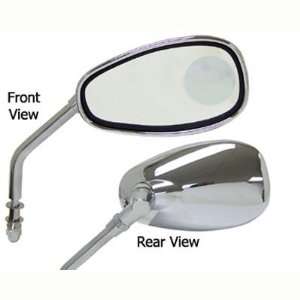  V Factor Mirrors with Wide Angle Inset Lens For Harley 