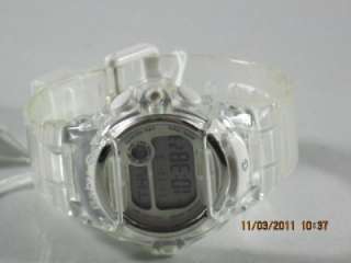Casio Baby G Shock BG169R 7B Womens White Collection Clear Resin Gray 