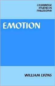 Emotion, (0521316391), William Lyons, Textbooks   