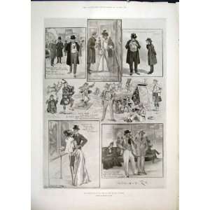   Royal Academy Sketches Art Gallery London Print 1901