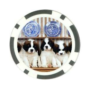 Cute puppies Poker Chip Card Guard Great Gift Idea