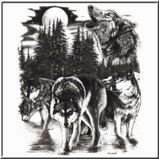 Wolf Pack Howling Wildlife Shirt S XL,2X,3X,4X,5X  
