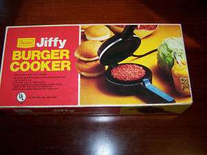 70s  Jiffy Burger Cooker NIB Cooks in 1 3 Minutes  