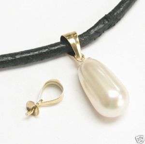2x 14K Gold Filled Pin Bail 3mm cup Pearl pendant clasp  