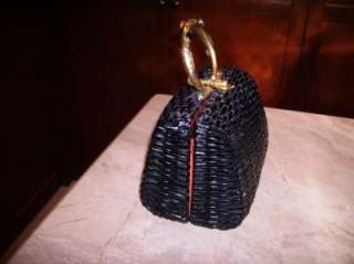 Vintage Koret   Italy straw handbag  