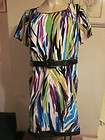 BRIGHT PRINT ONE PIECE DRESS SIZE 24W OR 2X/3X BY ANOTHER THYME WOMAN