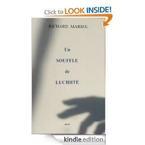 Un souffle de lucidité (French Edition) Richard MARSOL  