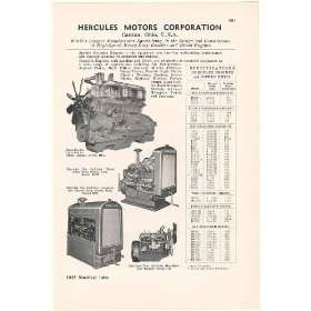 1948 Hercules Motors Corp Gasoline and Diesel Engines Print Ad (53651)