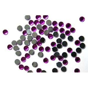   Art Acrylic Rhinestone Cool Purple 2Mm 100 Piece Embellishment Beauty