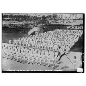  Photo (M) Parade of Turners at opening Berlin stadium 