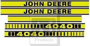 JD4040TP John Deere Tractor Hood Decal Set 4040  