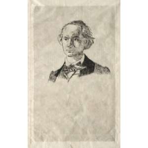   Edouard Manet   24 x 38 inches   Charles Baudelaire