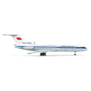  Herpa Wings Aeroflot TU154 Olympic 1200 Model Airplane 