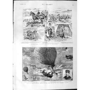  1888 Coulet Aeronaut Balloon Warrior Ship Aldershot