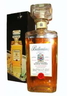 Ballantines Scotch Whisky Vintage Decanter Fifth   OLD & RARE  