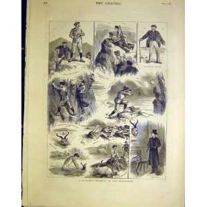  Curate Holiday Sketches Highlands Old Print 1883