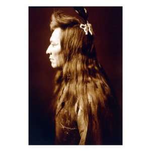  Black Eagle, Nez Perce Man. Edward S. Curtis Photo, 1905 