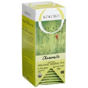 Kokoro Organic Chamomile Tea, 25 Count Grocery & Gourmet Food