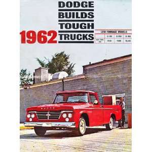  Original Sales Brochure   Catalog for 1962 Dodge Pick up 