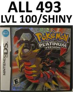 Pokemon Platinum with 493 Pokemon Nintendo DS DSI NEW  