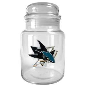  San Jose Sharks NHL 31oz Glass Candy Jar Sports 