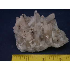  Rare Cookeite on Solution Quartz Crystals, 12.35.42 