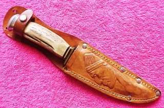Vintage   Anton Wingen Jr Othello.   Stag Handle Knife   Sheath with 