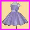 10UA5 purple Fancy Flower Girl Dress/Pageant Wedding Dress 3 4y  