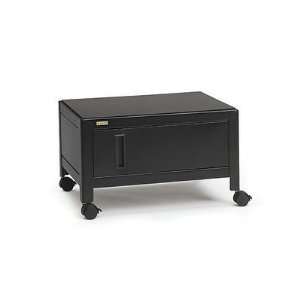   Stand Lower Storage Cabinet & Door Twin wheel casters Black Color