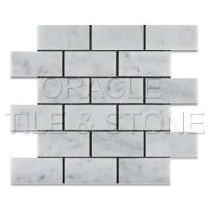   Marble Polished Brick Mosaic Tile   Box of 5 sq. ft.