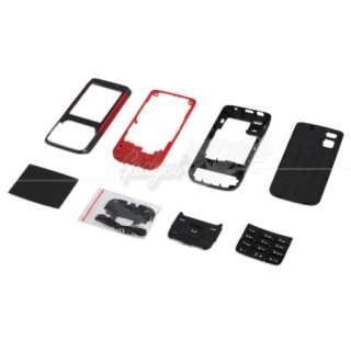 Housing Cover Case Keypad For Nokia 5610 Black/Red  