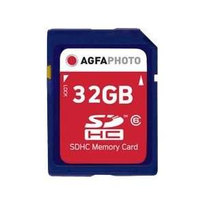  AGFAPhoto SDHC Memory Card, 32GB, Class 10 AP32GIGSDHCCL10 