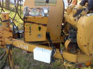   CABLE TRAILER~CABLE PULLER~4 CYLINDER WISCONSIN ENGINE~WIND UP TRAILER