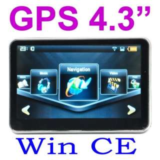   GPS Navigation FM /4 Touch WinCE 6.0 Video Built in 4GB New Maps