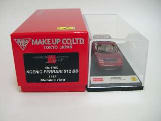 43 Make Up Ferrari 512BB Koenig Metallic Red Miniwerks  