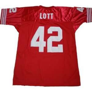 Jerseys San Francisco 49ers #42 Ronnie Lott Throwback Red 
