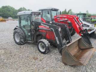 MASSEY FERGUSON 3435GE 4X4 TRACTOR WITH CAB AND LOADER, NARROW, 1600 