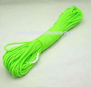 Survival 100 ft Paracord 550 7 Strand Neon Lime S3  