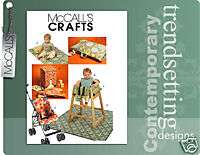 McCalls Baby Items Pattern 5604 High Chair Cover NEW  