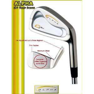 Alpha Golf Irons C1 Tour (HandRight,FlexX Stiff,ShaftDynamic Gold 