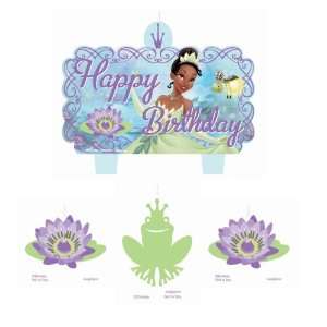  Princess and the Frog Tiana Birthday Candles Cake 