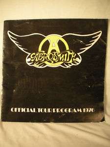 1976 AEROSMITH OFFICIAL TOUR PROGRAM Steven Tyler ROCKS  
