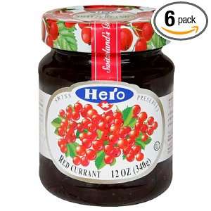 Hero Red Currant Preserves, 12 Ounce Grocery & Gourmet Food