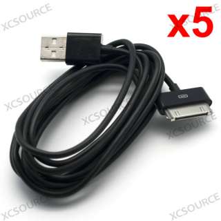 5x 2M 6ft Long USB Cable Charger For Apple iPhone 4 4S iPad 1 2G iPod 