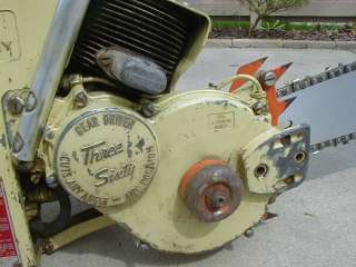 Vintage 1950s Antique David Bradley Chainsaw Gear Driven Three Sixty 