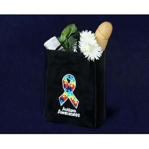  Autism Ribbon Grocery Tote Bag   (25 Bags) Everything 