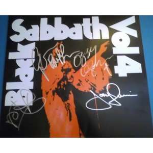 Autographed Black Sabbath Vol. 4 Record Album Lp Hand Signed By All 