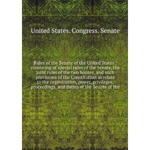   Senate of the United States. (9781275480957) United States. Books