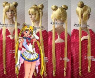 Sailor Moon Sailor Serena Tsukino Cosplay Wig costume  